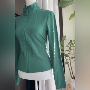 NWOT Emerald Green Zip Up Jacket